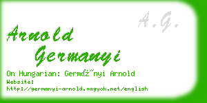 arnold germanyi business card